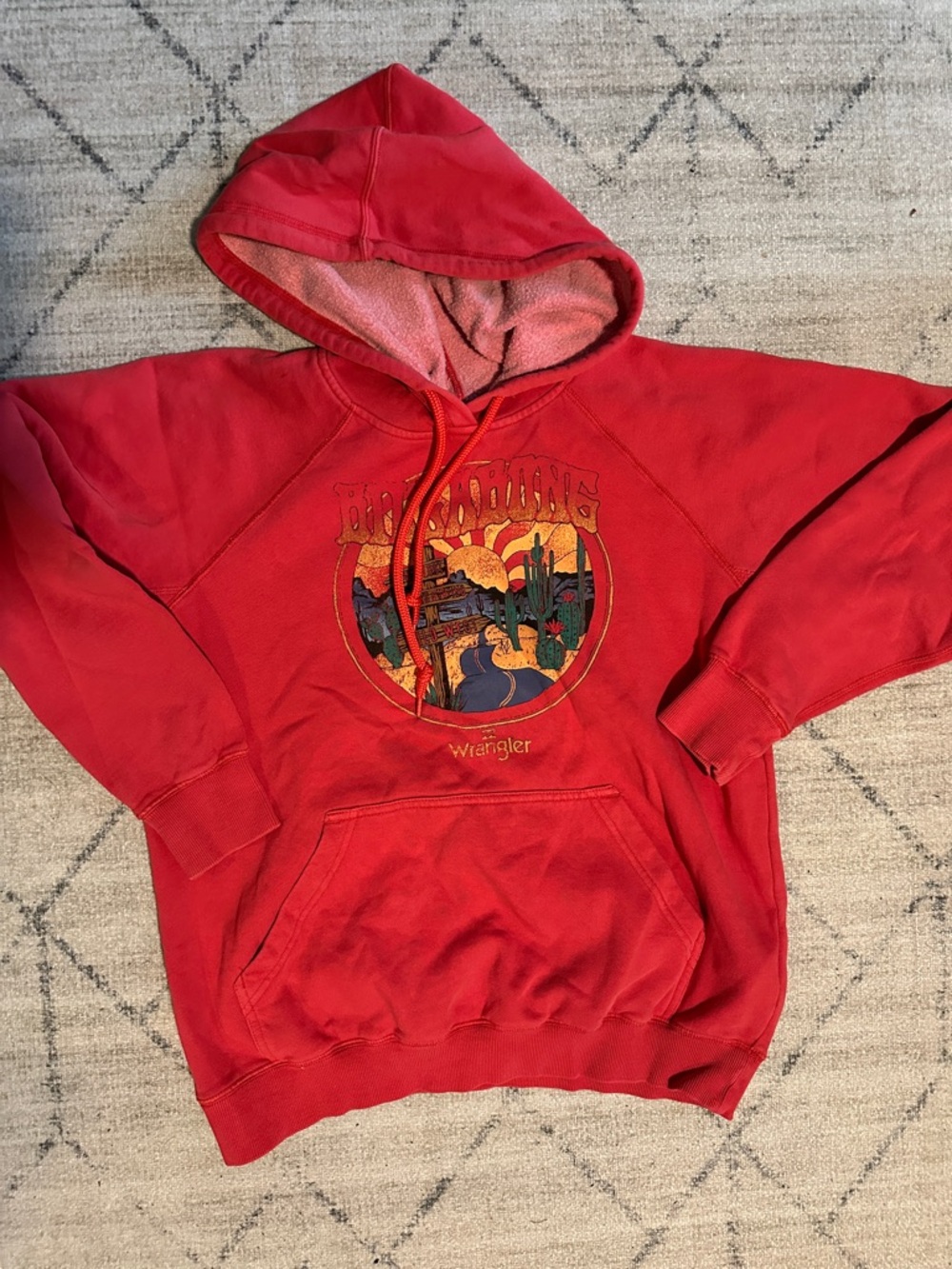 Billabong x Wrangler Hoodie with Desert Graphic